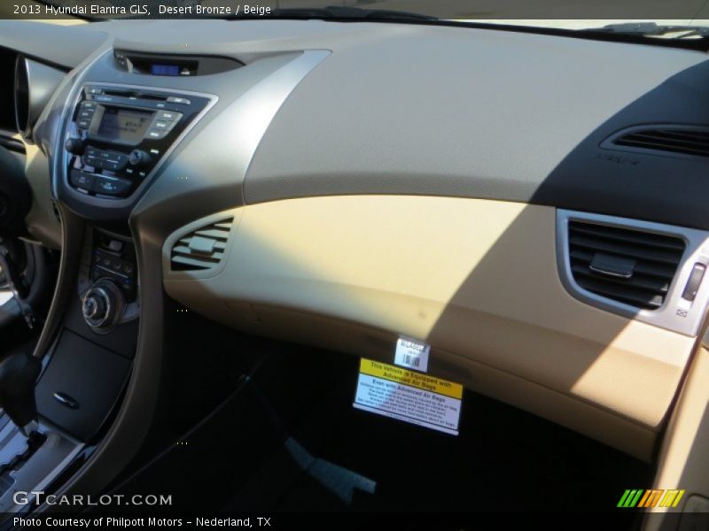 Desert Bronze / Beige 2013 Hyundai Elantra GLS
