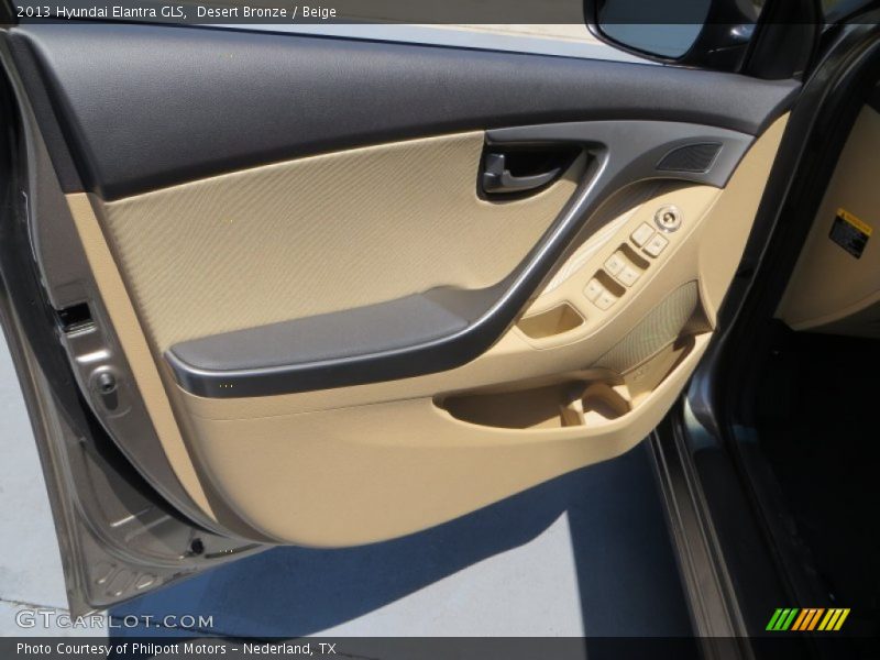 Desert Bronze / Beige 2013 Hyundai Elantra GLS