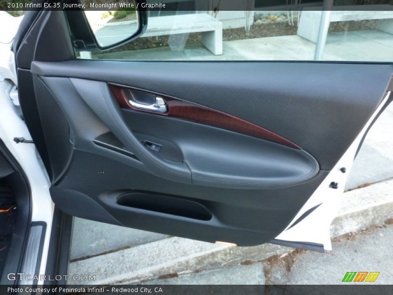 Moonlight White / Graphite 2010 Infiniti EX 35 Journey