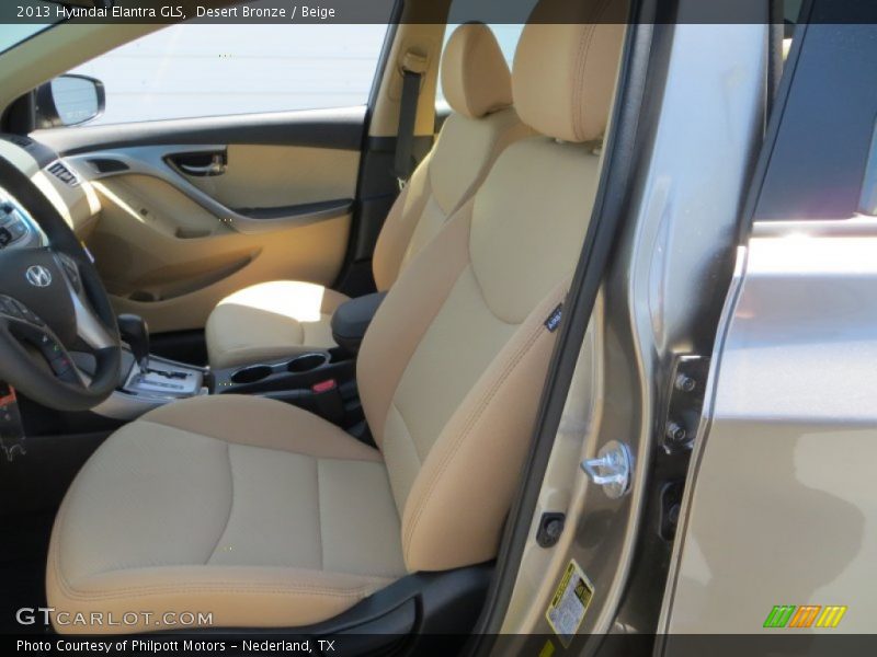 Desert Bronze / Beige 2013 Hyundai Elantra GLS