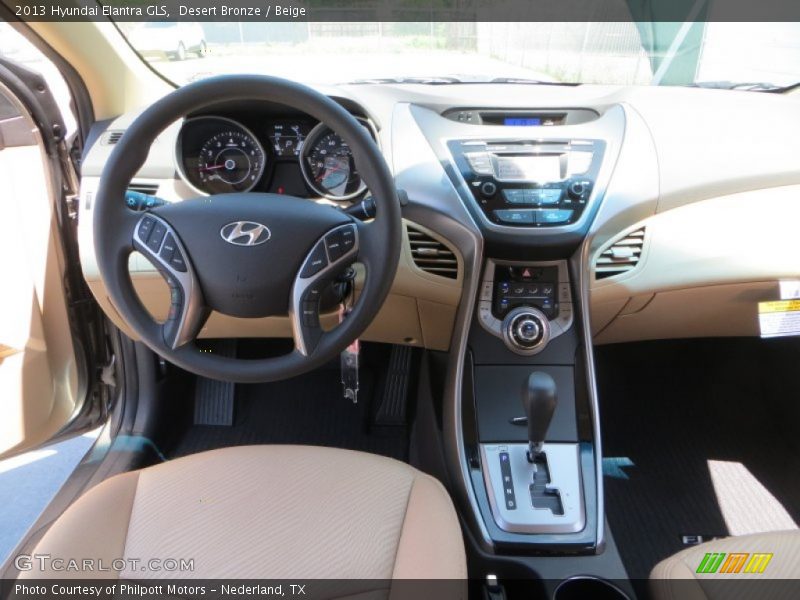 Desert Bronze / Beige 2013 Hyundai Elantra GLS
