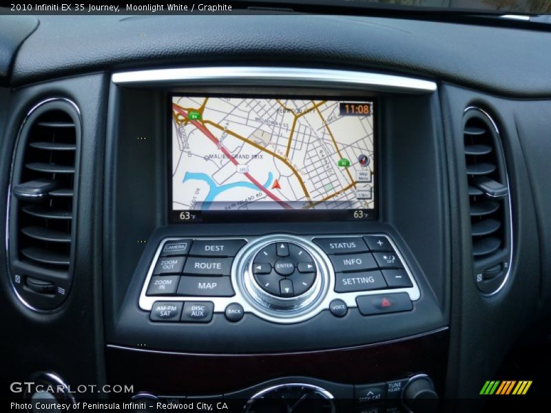 Moonlight White / Graphite 2010 Infiniti EX 35 Journey