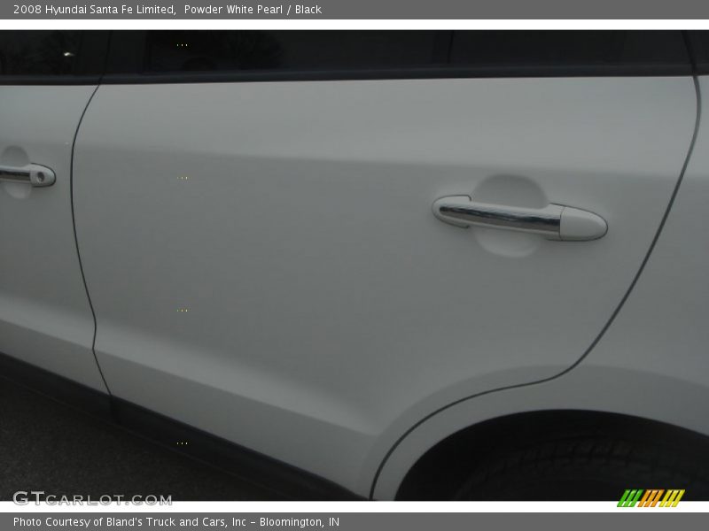 Powder White Pearl / Black 2008 Hyundai Santa Fe Limited