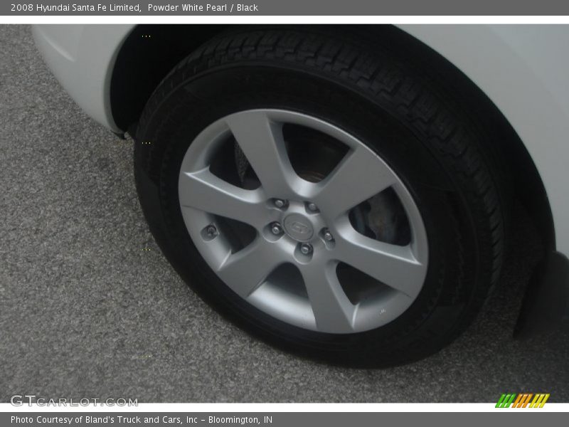 Powder White Pearl / Black 2008 Hyundai Santa Fe Limited