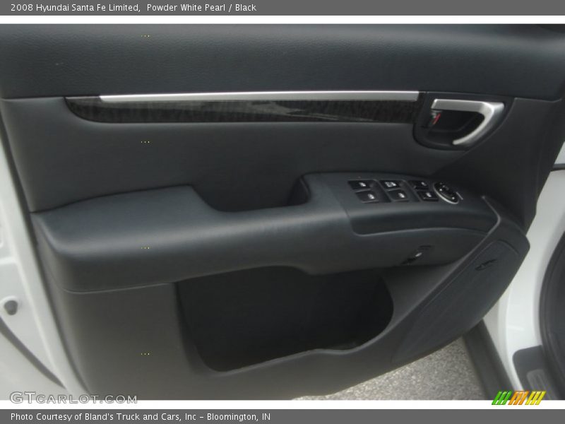 Powder White Pearl / Black 2008 Hyundai Santa Fe Limited