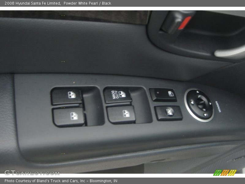 Powder White Pearl / Black 2008 Hyundai Santa Fe Limited