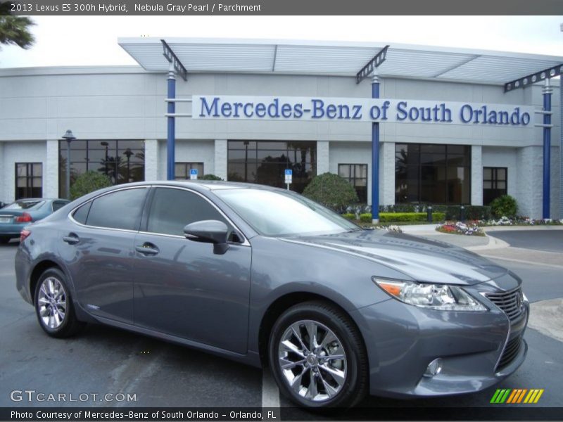 Nebula Gray Pearl / Parchment 2013 Lexus ES 300h Hybrid