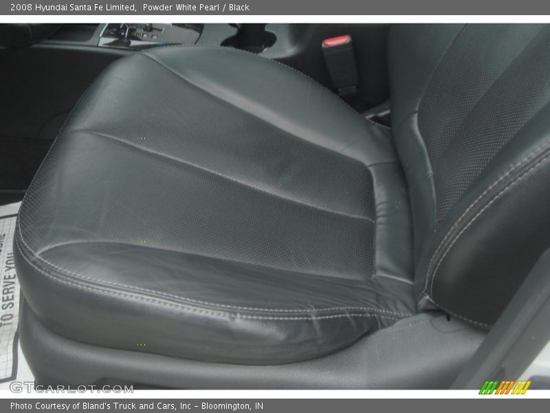 Powder White Pearl / Black 2008 Hyundai Santa Fe Limited