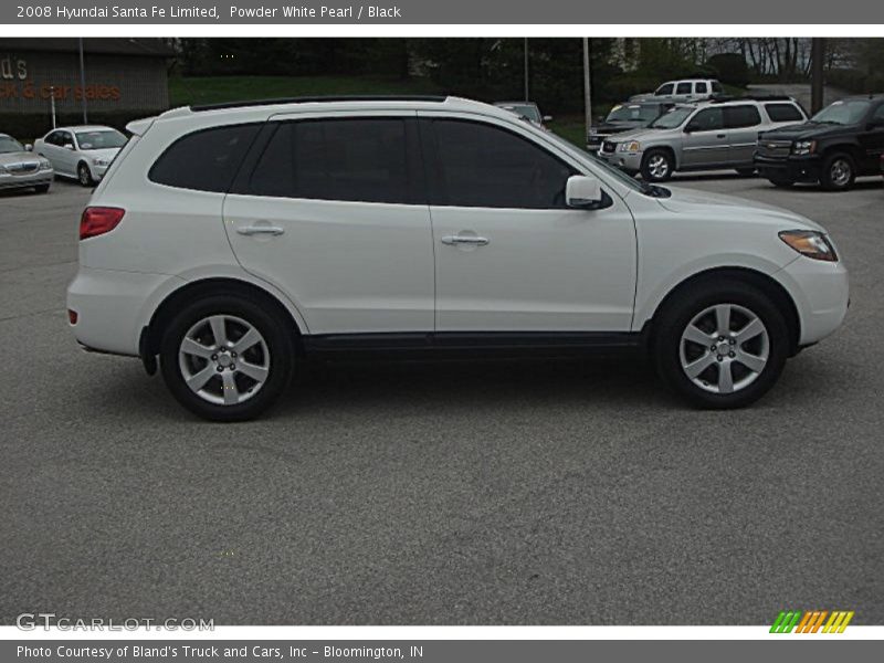 Powder White Pearl / Black 2008 Hyundai Santa Fe Limited