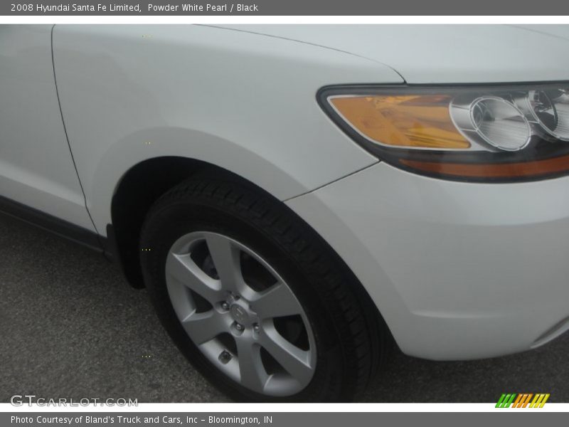 Powder White Pearl / Black 2008 Hyundai Santa Fe Limited