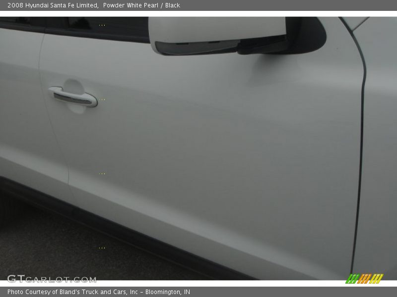 Powder White Pearl / Black 2008 Hyundai Santa Fe Limited