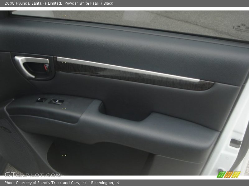 Powder White Pearl / Black 2008 Hyundai Santa Fe Limited
