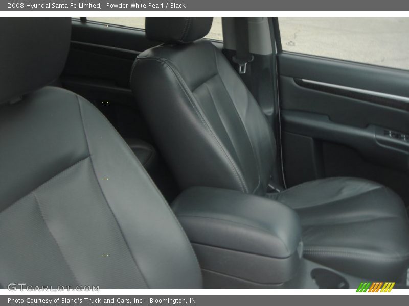 Powder White Pearl / Black 2008 Hyundai Santa Fe Limited