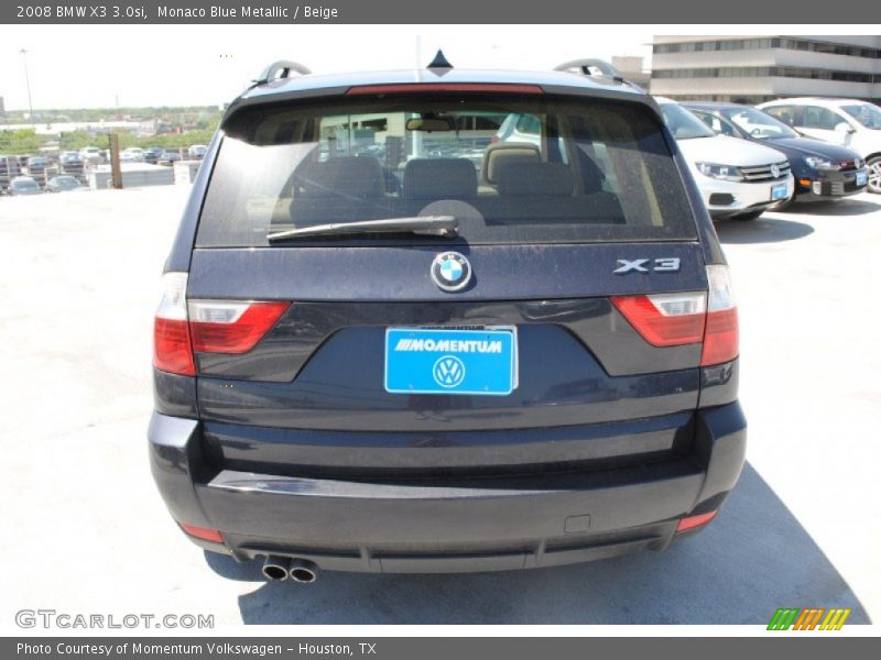 Monaco Blue Metallic / Beige 2008 BMW X3 3.0si