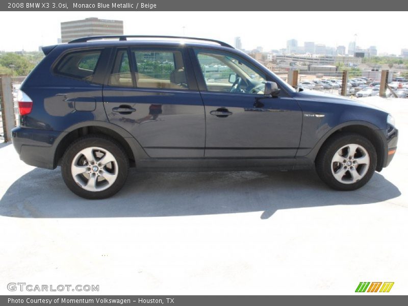 Monaco Blue Metallic / Beige 2008 BMW X3 3.0si
