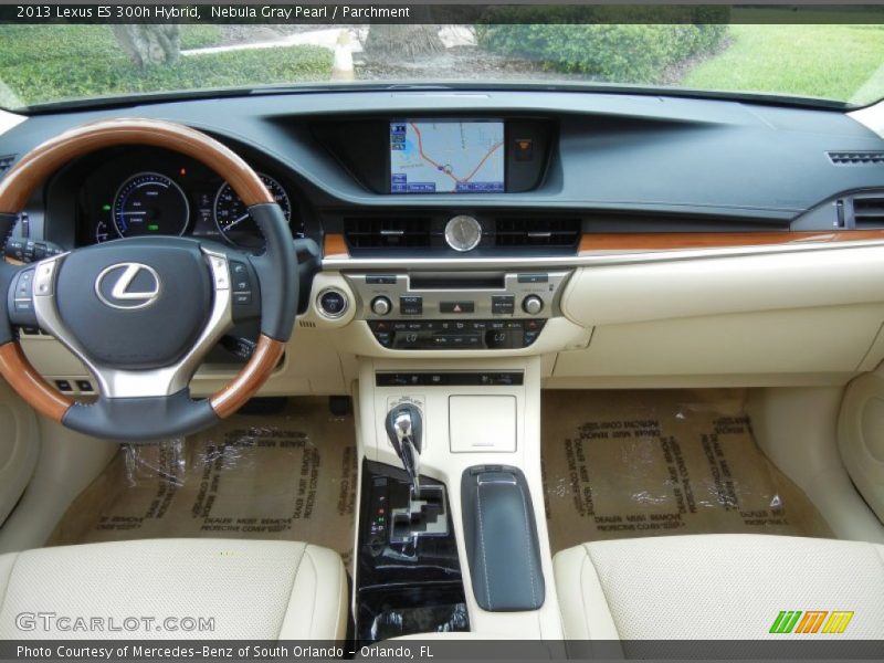Nebula Gray Pearl / Parchment 2013 Lexus ES 300h Hybrid