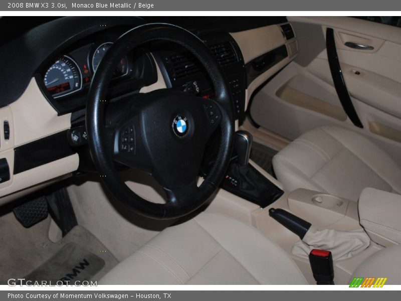 Monaco Blue Metallic / Beige 2008 BMW X3 3.0si
