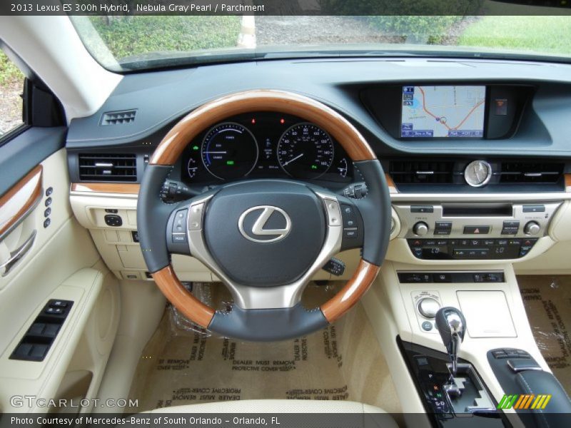 Nebula Gray Pearl / Parchment 2013 Lexus ES 300h Hybrid