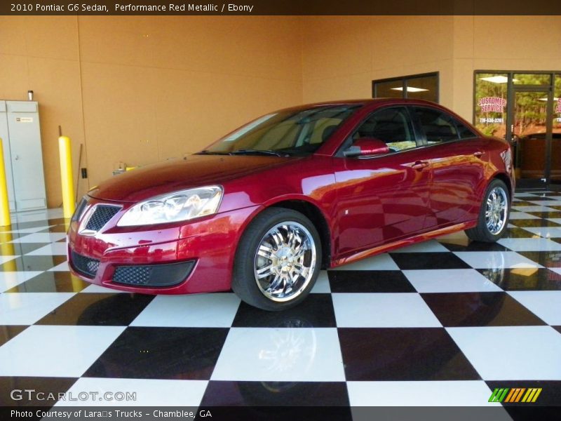 Performance Red Metallic / Ebony 2010 Pontiac G6 Sedan