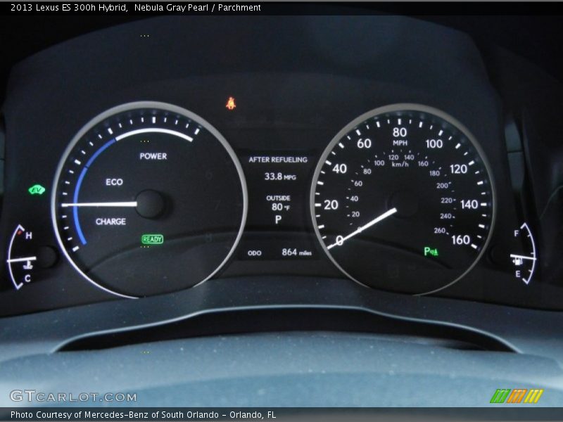Nebula Gray Pearl / Parchment 2013 Lexus ES 300h Hybrid
