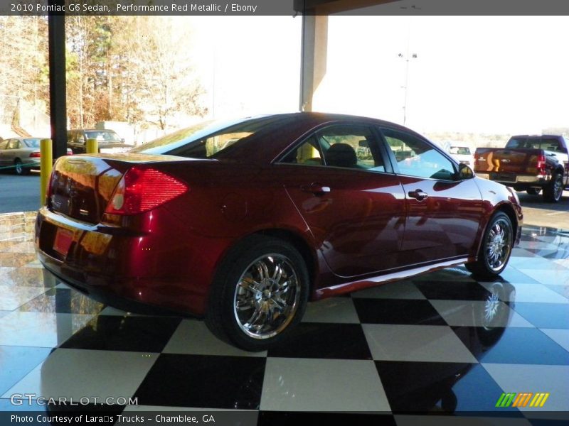 Performance Red Metallic / Ebony 2010 Pontiac G6 Sedan