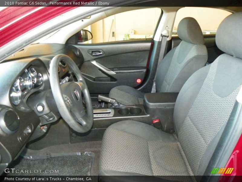 2010 G6 Sedan Ebony Interior
