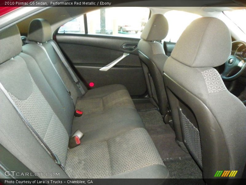 Performance Red Metallic / Ebony 2010 Pontiac G6 Sedan