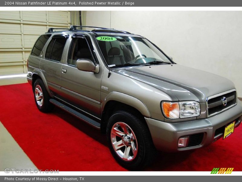 Polished Pewter Metallic / Beige 2004 Nissan Pathfinder LE Platinum 4x4