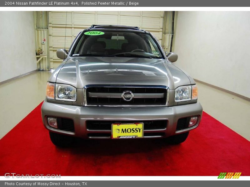 Polished Pewter Metallic / Beige 2004 Nissan Pathfinder LE Platinum 4x4