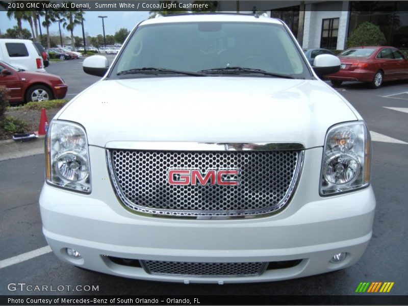 Summit White / Cocoa/Light Cashmere 2010 GMC Yukon XL Denali