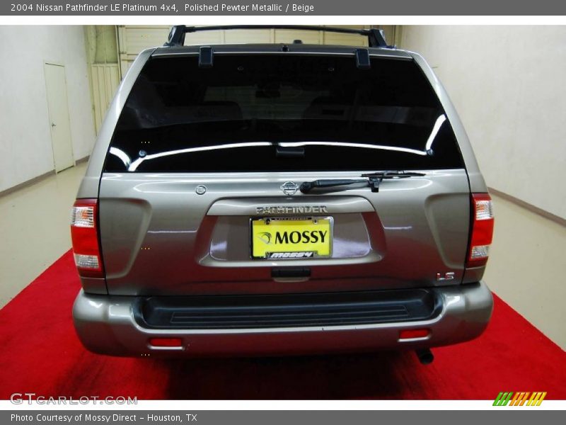 Polished Pewter Metallic / Beige 2004 Nissan Pathfinder LE Platinum 4x4