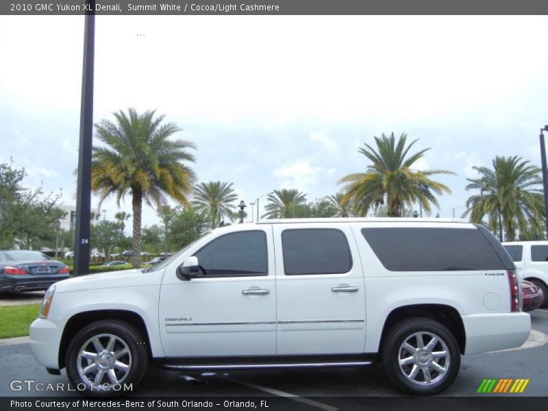 Summit White / Cocoa/Light Cashmere 2010 GMC Yukon XL Denali