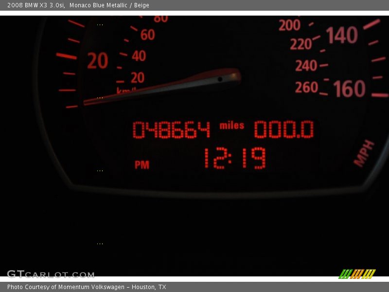Monaco Blue Metallic / Beige 2008 BMW X3 3.0si