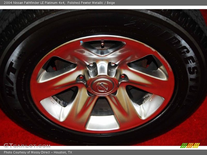 Polished Pewter Metallic / Beige 2004 Nissan Pathfinder LE Platinum 4x4