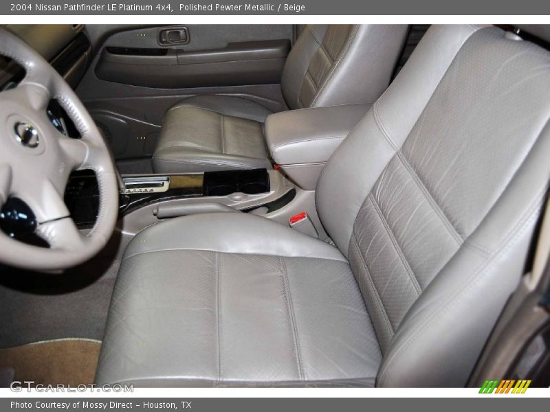 Polished Pewter Metallic / Beige 2004 Nissan Pathfinder LE Platinum 4x4