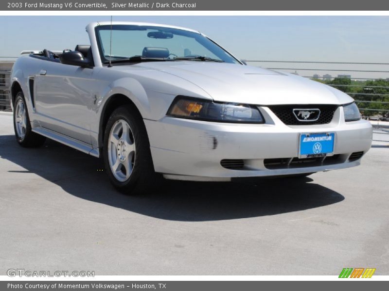 Silver Metallic / Dark Charcoal 2003 Ford Mustang V6 Convertible