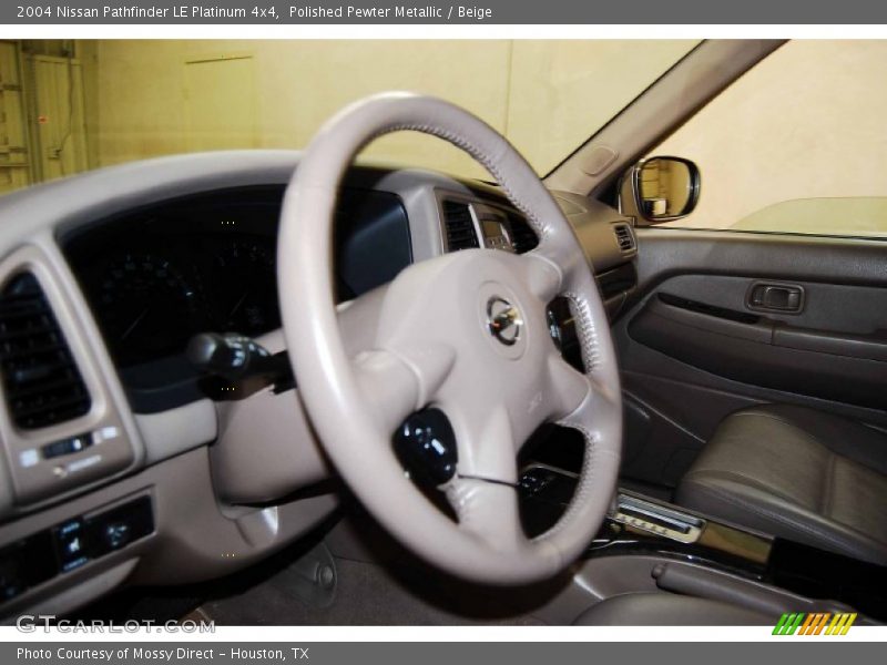 Polished Pewter Metallic / Beige 2004 Nissan Pathfinder LE Platinum 4x4