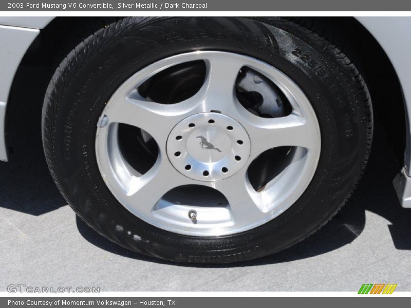 Silver Metallic / Dark Charcoal 2003 Ford Mustang V6 Convertible