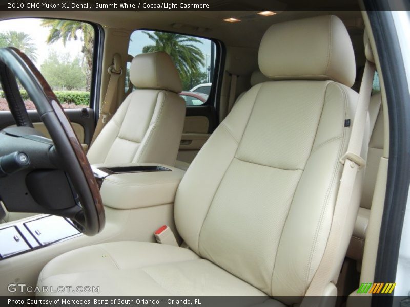 Summit White / Cocoa/Light Cashmere 2010 GMC Yukon XL Denali