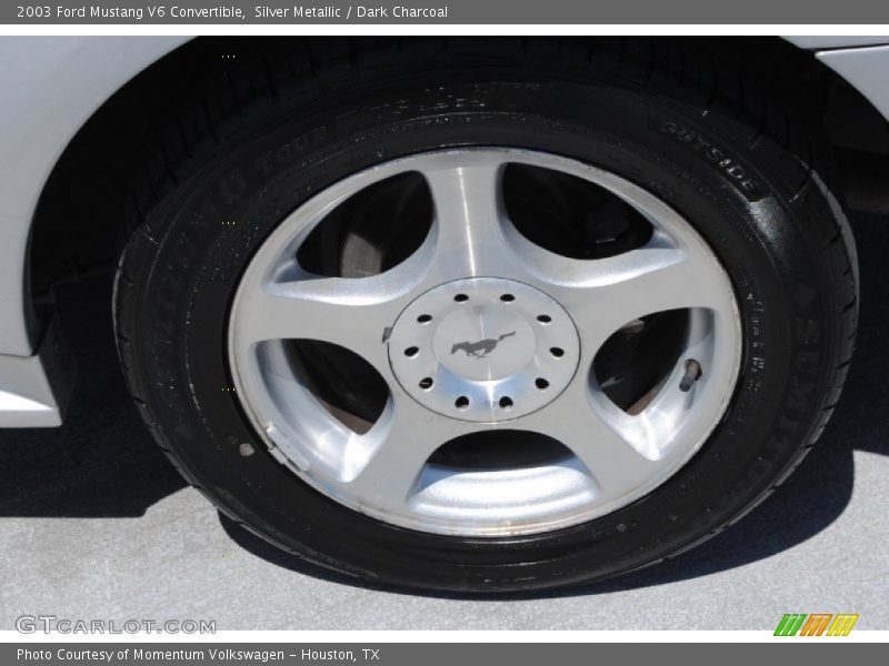 Silver Metallic / Dark Charcoal 2003 Ford Mustang V6 Convertible