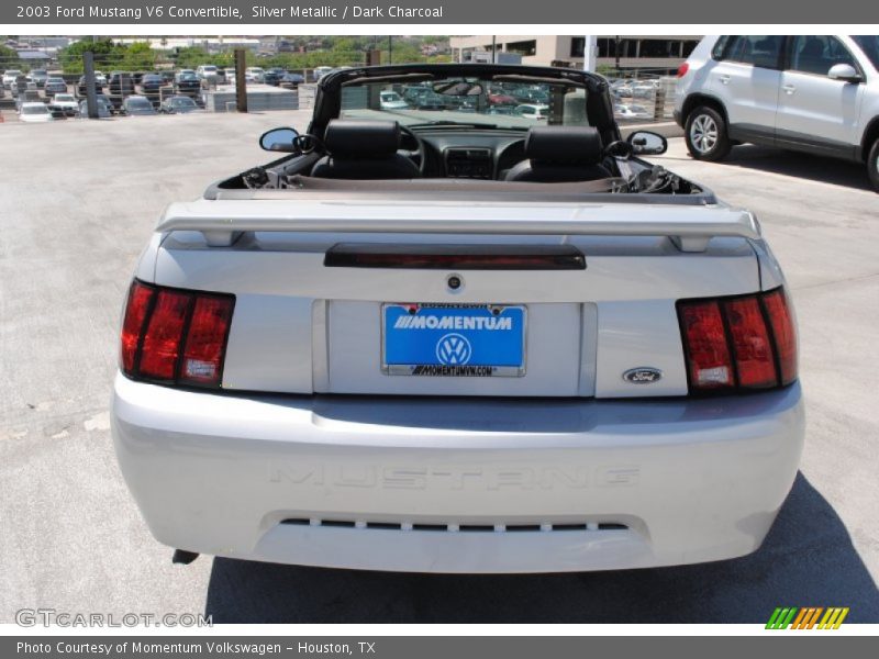 Silver Metallic / Dark Charcoal 2003 Ford Mustang V6 Convertible