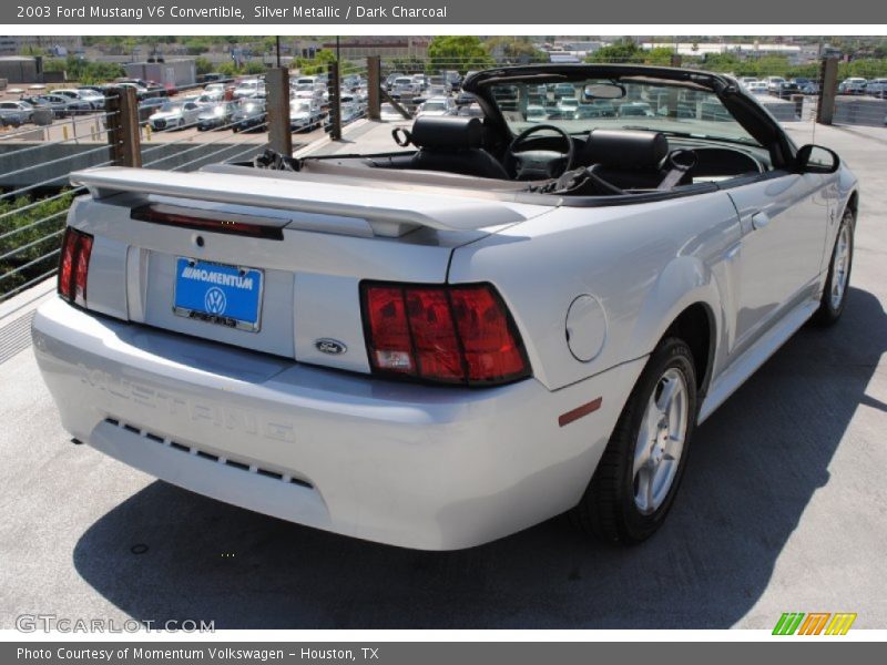Silver Metallic / Dark Charcoal 2003 Ford Mustang V6 Convertible