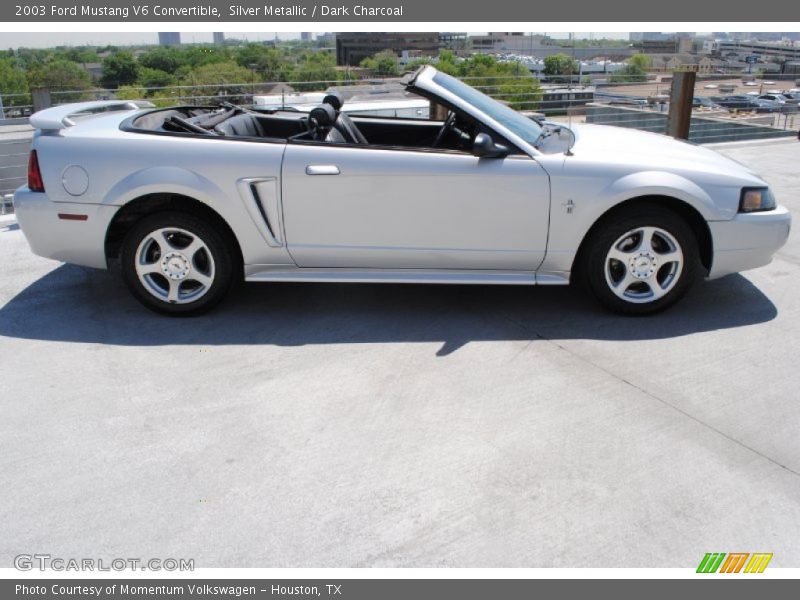 Silver Metallic / Dark Charcoal 2003 Ford Mustang V6 Convertible