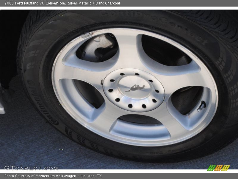 Silver Metallic / Dark Charcoal 2003 Ford Mustang V6 Convertible