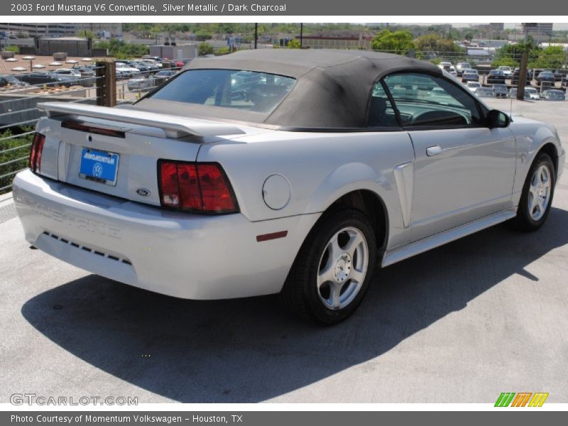 Silver Metallic / Dark Charcoal 2003 Ford Mustang V6 Convertible