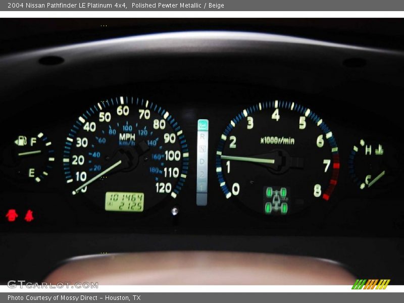 Polished Pewter Metallic / Beige 2004 Nissan Pathfinder LE Platinum 4x4