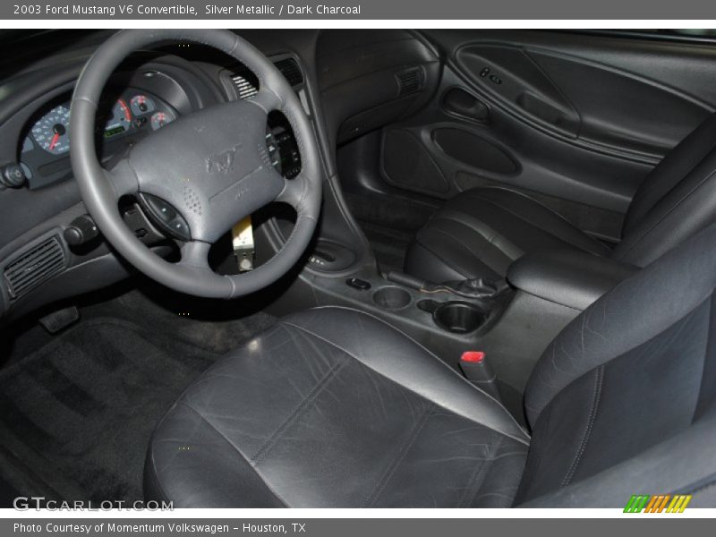 Silver Metallic / Dark Charcoal 2003 Ford Mustang V6 Convertible