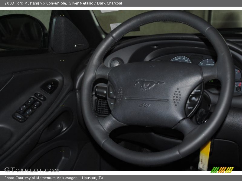 Silver Metallic / Dark Charcoal 2003 Ford Mustang V6 Convertible
