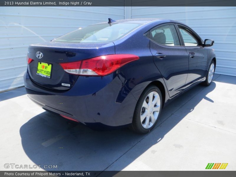 Indigo Night / Gray 2013 Hyundai Elantra Limited