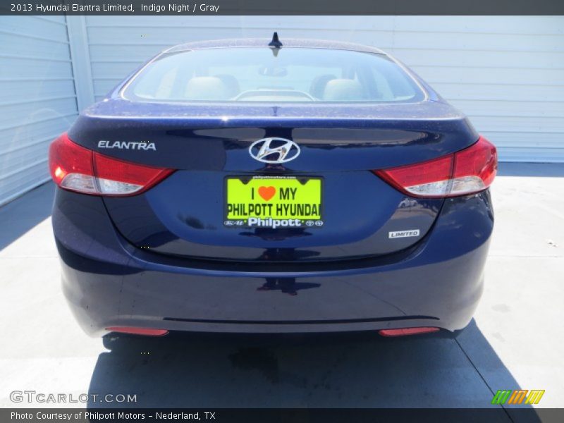 Indigo Night / Gray 2013 Hyundai Elantra Limited